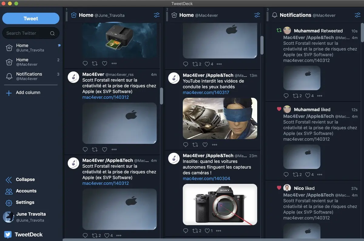 TweetDeck : moins de crashs (enfin) et un mode sombre