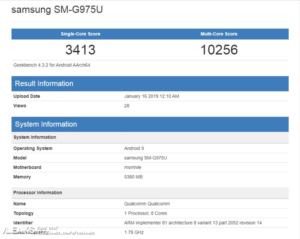 Le Snapdragon 855 du Samsung S10+ s'incline devant l'iPhone X de 2017