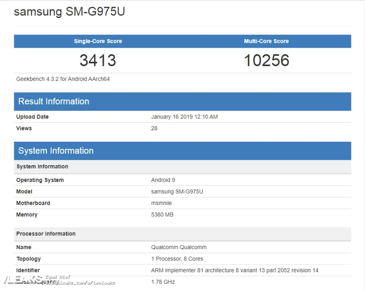 Le Snapdragon 855 du Samsung S10+ s'incline devant l'iPhone X de 2017