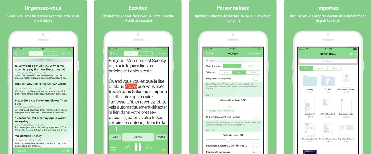 Speaky : l'App qui lit à haute voix les articles du web est gratuite (limité)