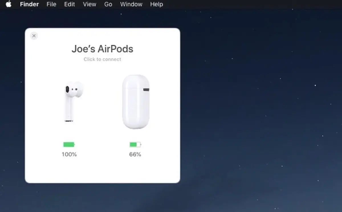 AirBuddy affiche les infos des AirPods sur macOS, à la manière d'iOS