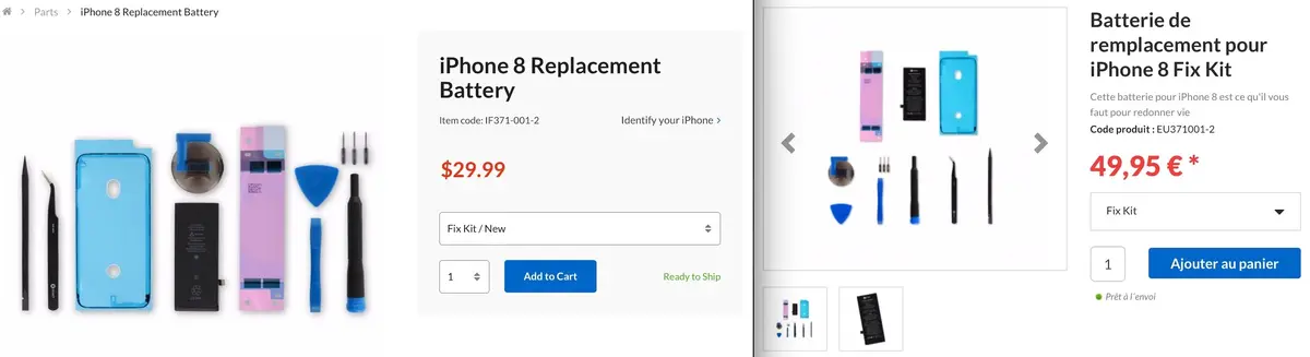 iFixit poursuit son programme de batteries pour iPhone à prix réduit