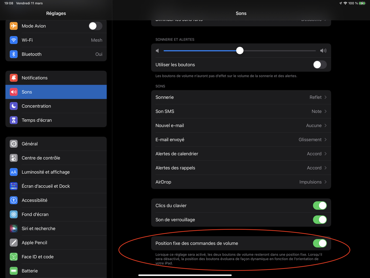 iPadOS 15.4 permet aux boutons de volume de varier en fonction de l'orientation