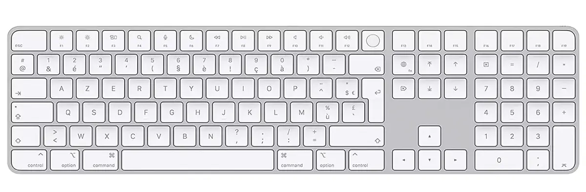 Magic Keyboard Pavé numérique + Touch ID à 166€