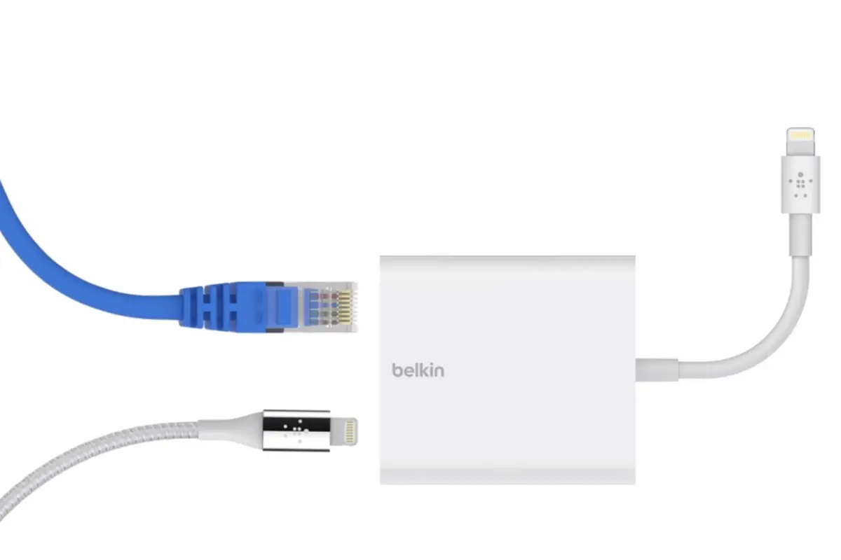 Belkin propose un adaptateur Lightning+Ethernet pour iOS à... 100€ !