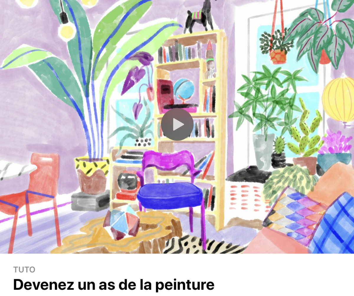 App Store : Apple propose un tuto pour maîtriser la gouache sous Procreate