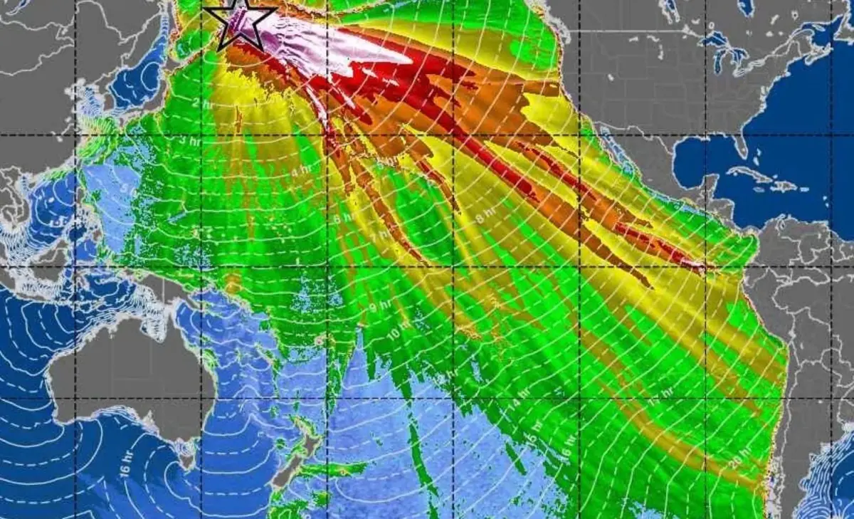 Un satellite capture la première image détaillée d'un tsunami géant depuis l'espace