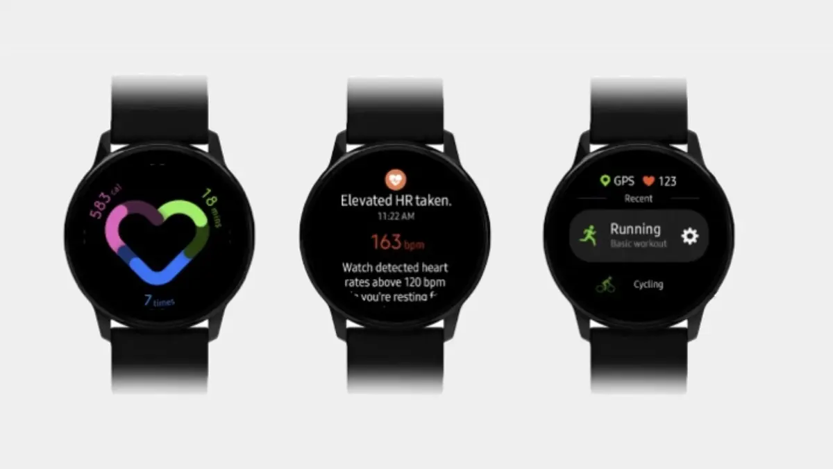 Image du soir : l'interface de la Galaxy Watch Active fuite sur le net