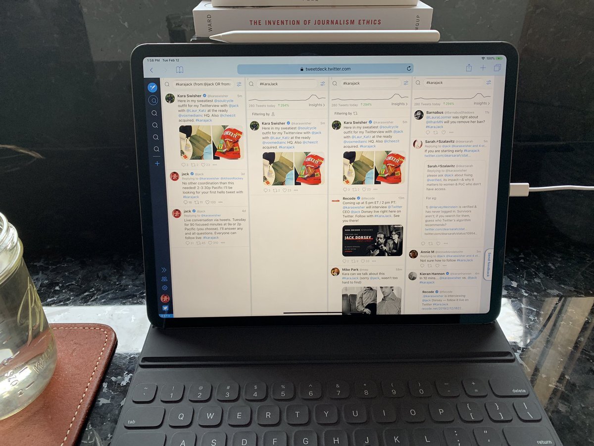 Jack Dorsey se trouve moyen sur Twitter (avec un iPad Pro)
