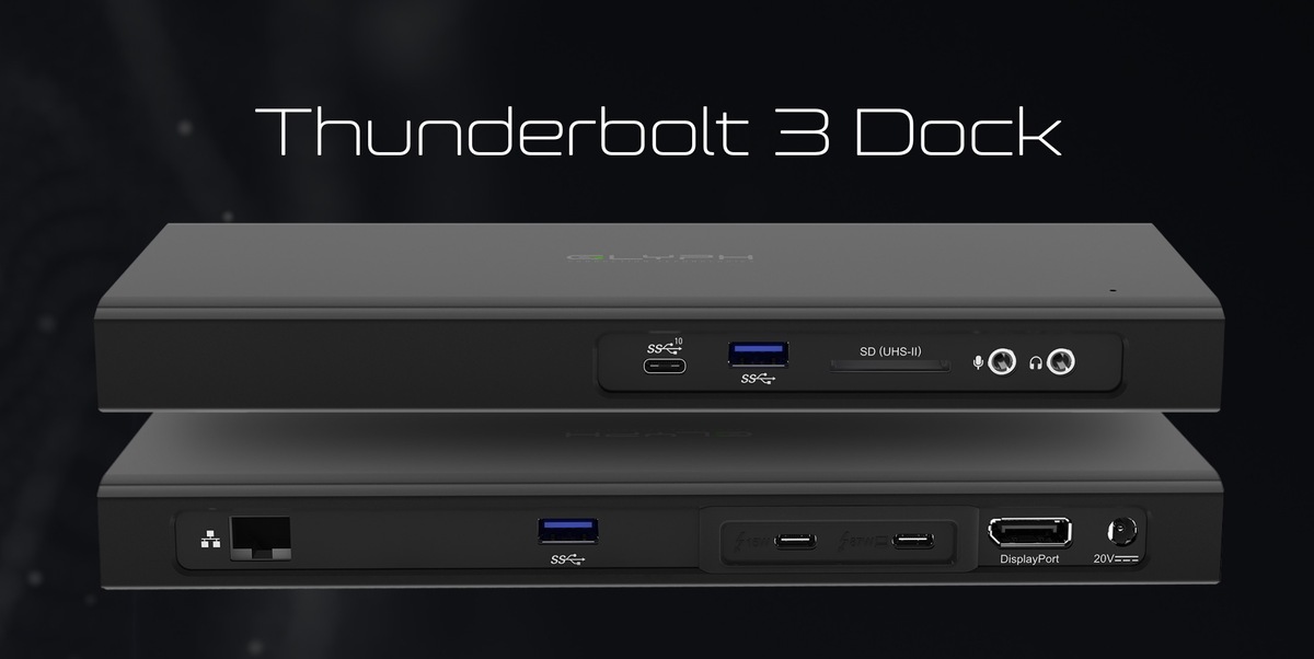 Un dock Thunderbolt 3 intégrant un emplacement pour SSD M.2 NVMe chez Glyph