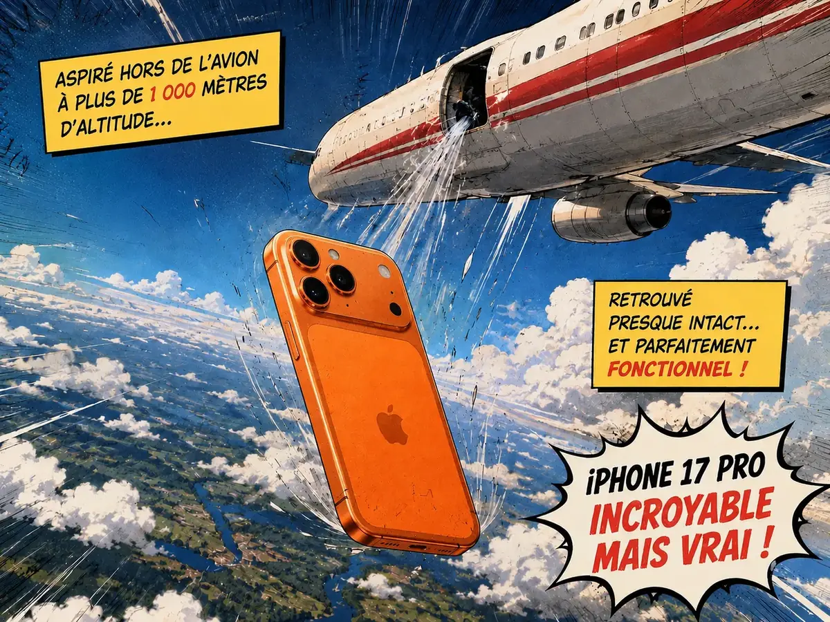 Son iPhone 17 Pro tombe d’un avion à plus de 1 000 mètres : fonctionne-t-il encore ?