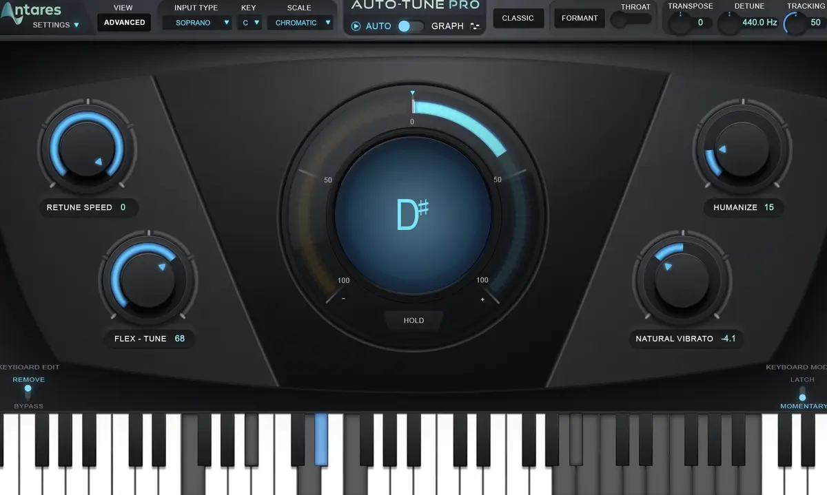 Test d'Auto-Tune Pro, Access et Key : le leader de la correction vocale étoffe son offre