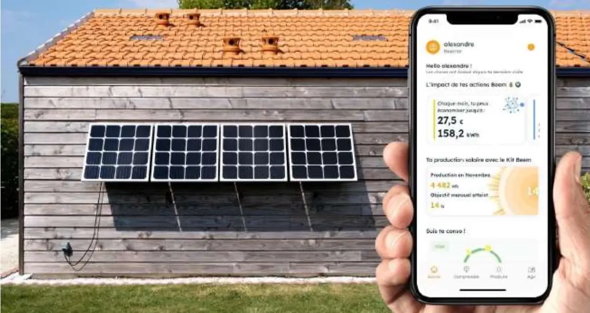 Panneaux solaires : Beem lance sa nouvelle app avec connexion Linky