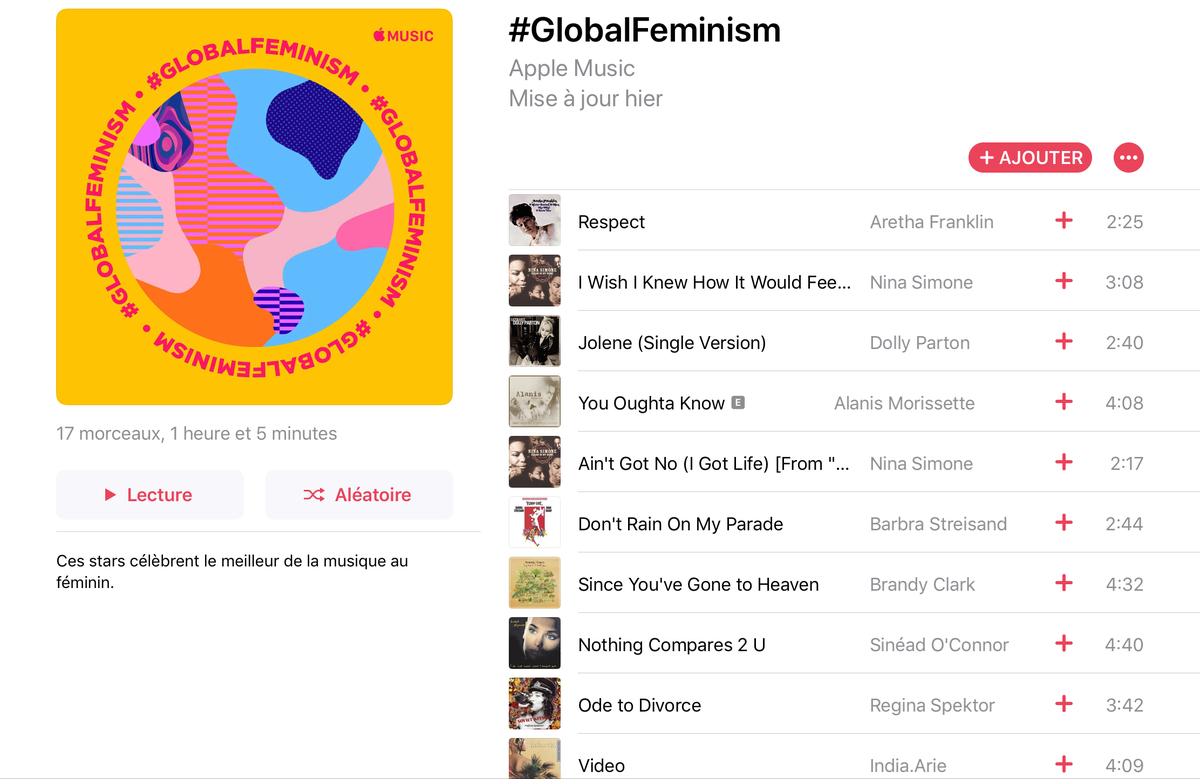 #GlobalFeminism : Apple célèbre la Journée des Femmes (avec une vidéo et une playlist)