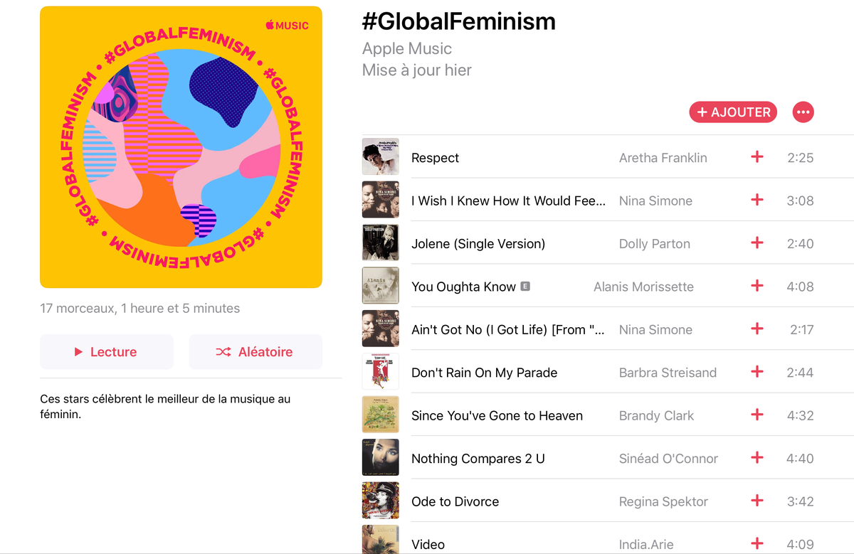 #GlobalFeminism : Apple célèbre la Journée des Femmes (avec une vidéo et une playlist)