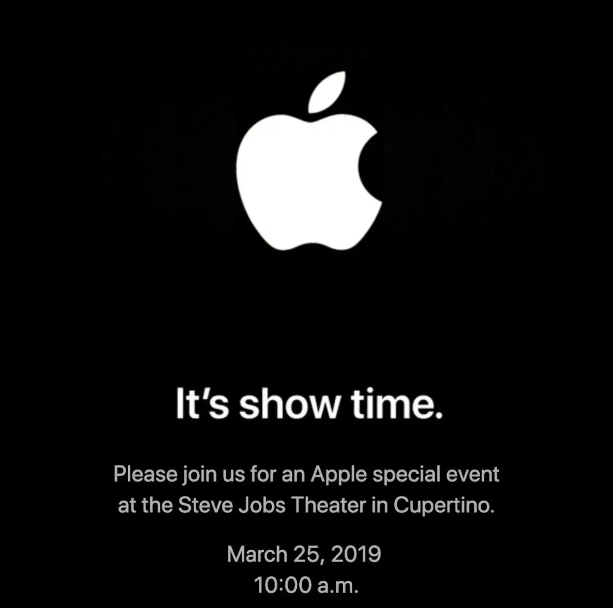 Apple annonce la keynote du 25 mars ! "It's show time."