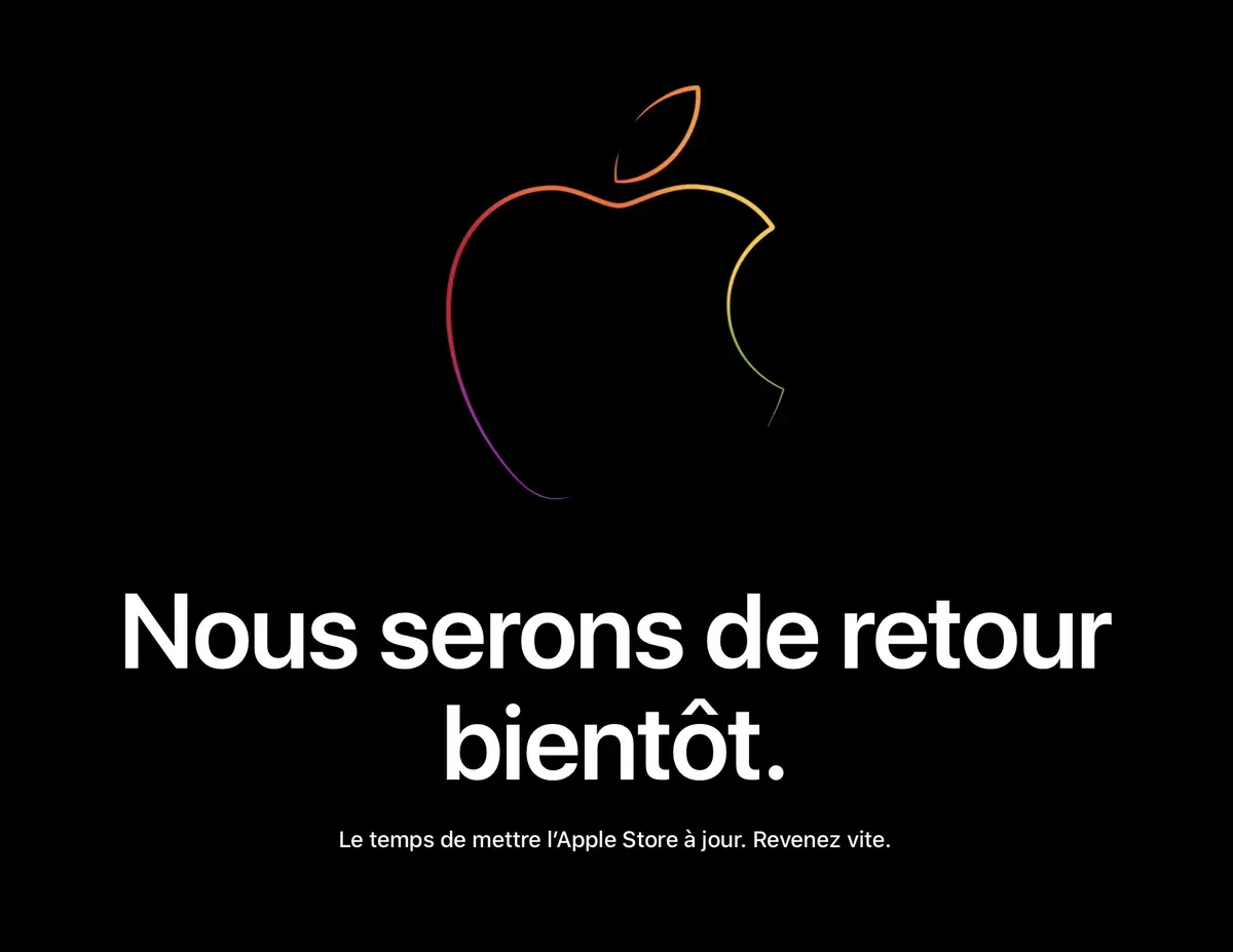 Tiens, tiens... l'Apple Store en ligne est fermé !