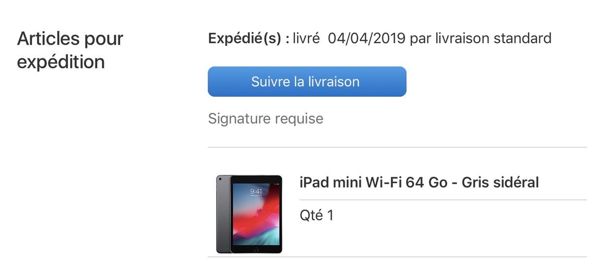 Les iPad mini 5 sont expédiés par Apple !