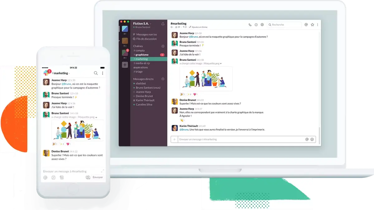 Slack facilite la recherche de discussions (même si on ne les connait pas)