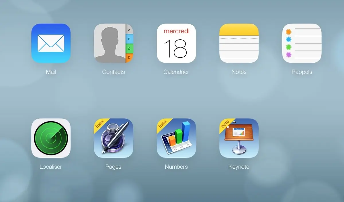 iCloud.com adopte le look iOS 7