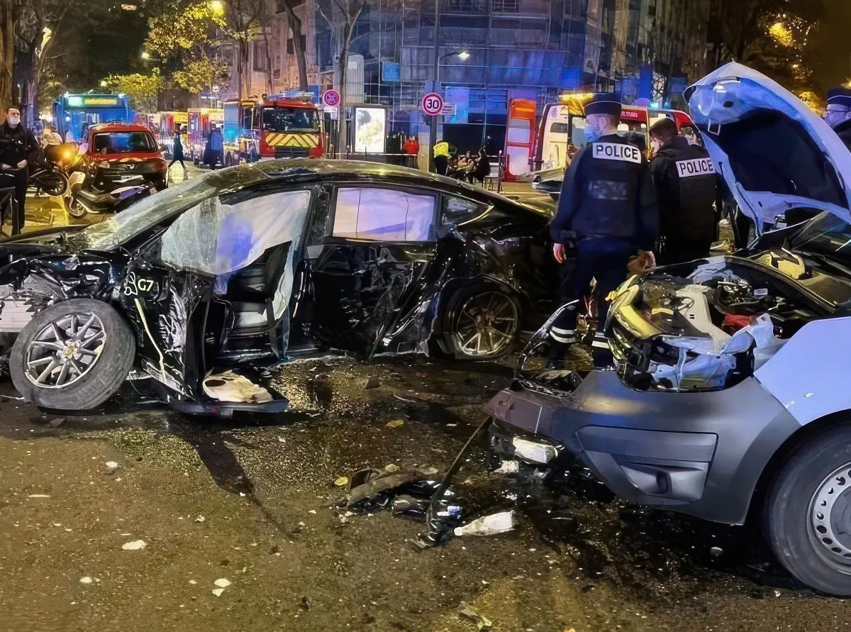 L'accident était très impressionnant