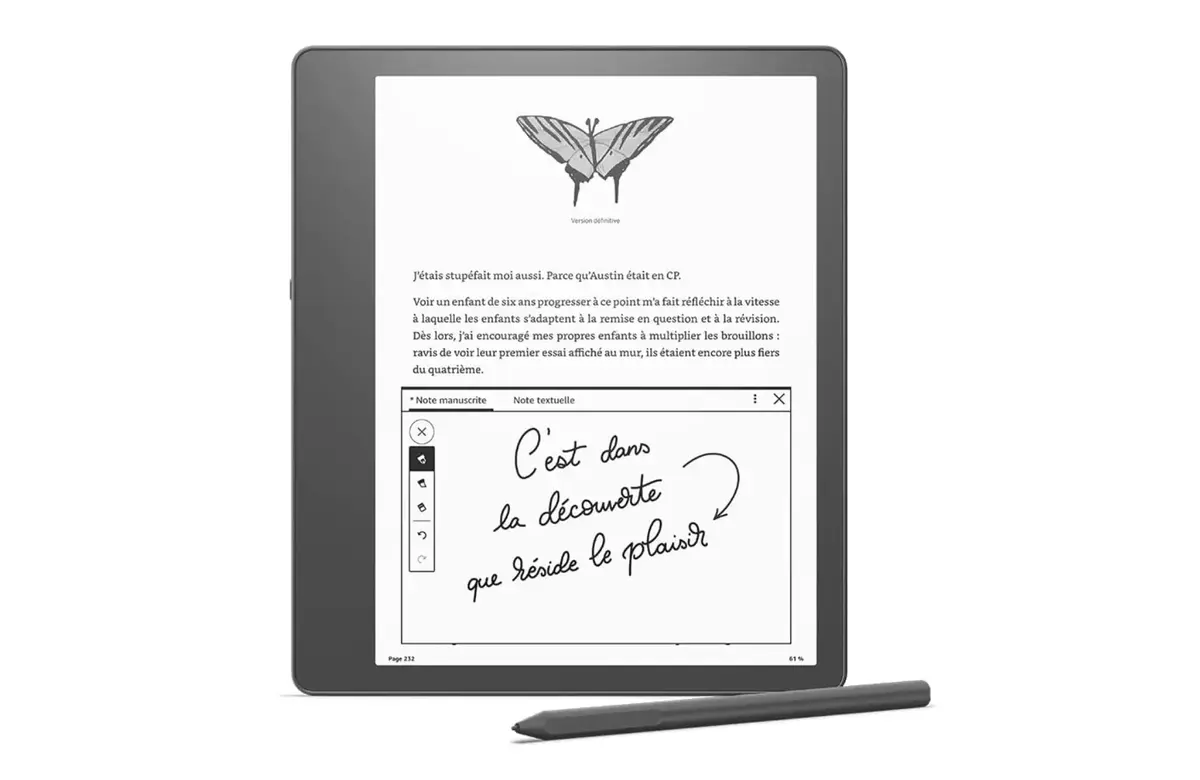 Le Kindle Scribe permet enfin de convertir l'écriture manuscrite en texte numérique