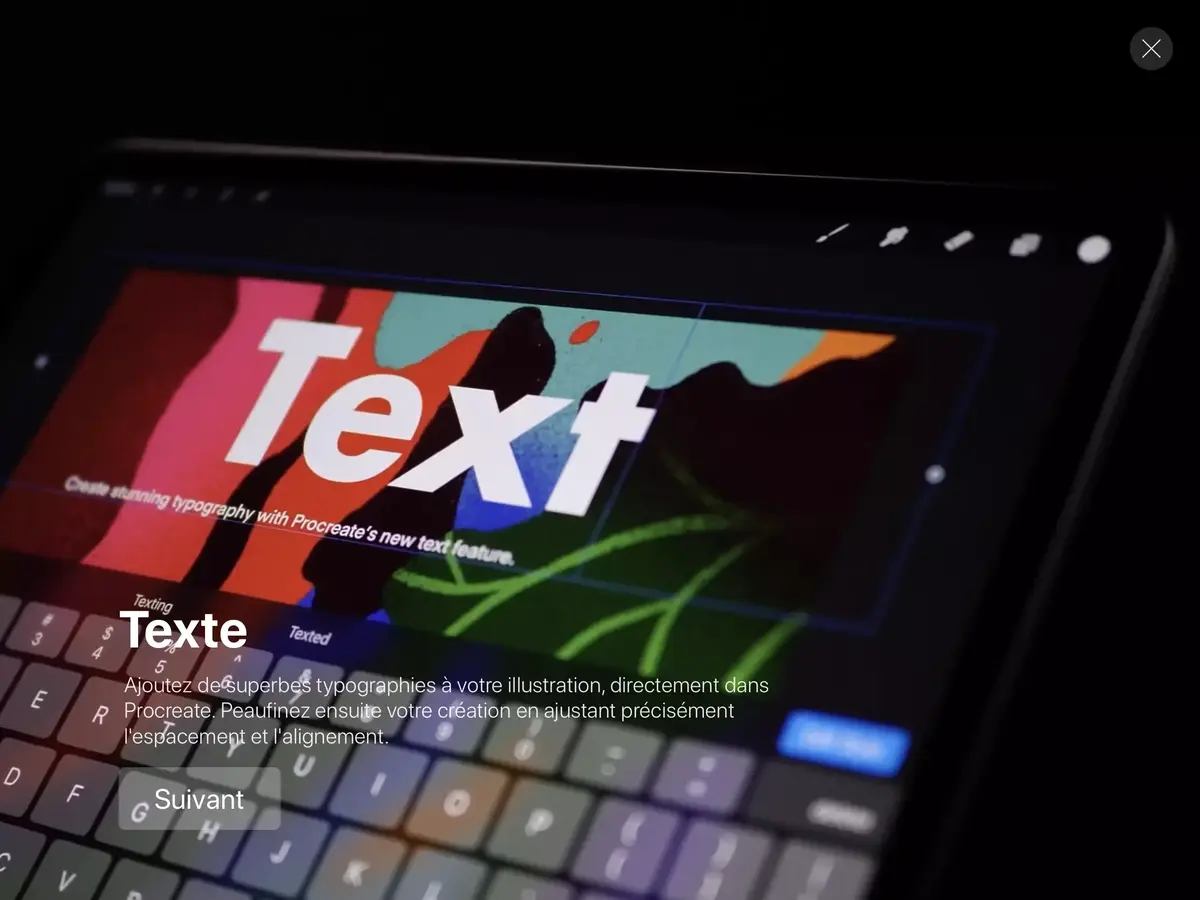 Procreate se met à l’écriture (et insère des textes comme Photoshop)