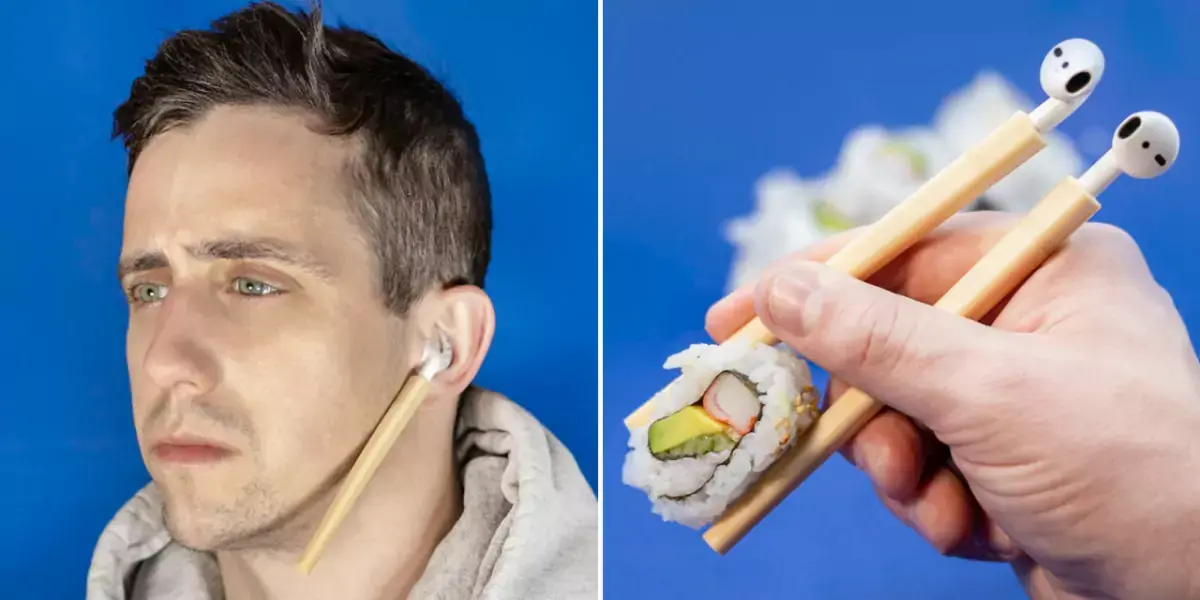 Insolite : des baguettes avec AirPods, un matelas à iPhone ou une double coque XS