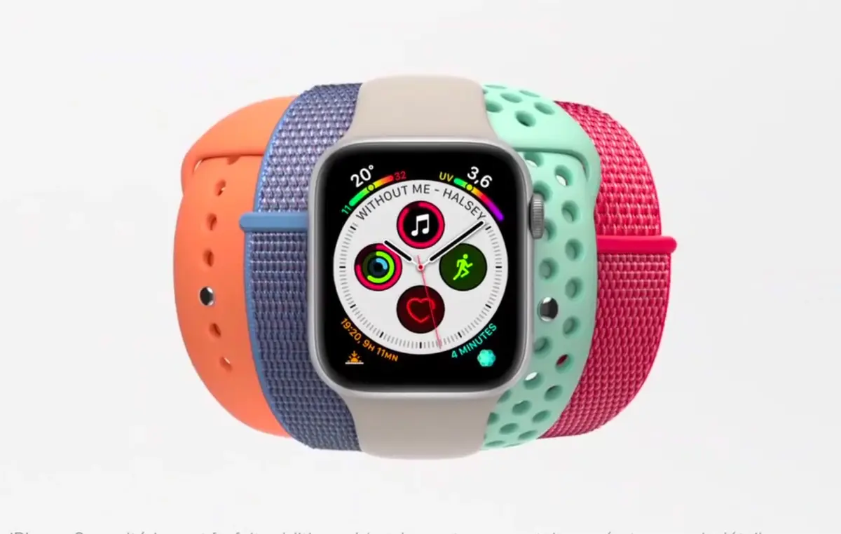 Apple Watch Series 4: 新しいブレスレットの色が増えました (ビデオ)