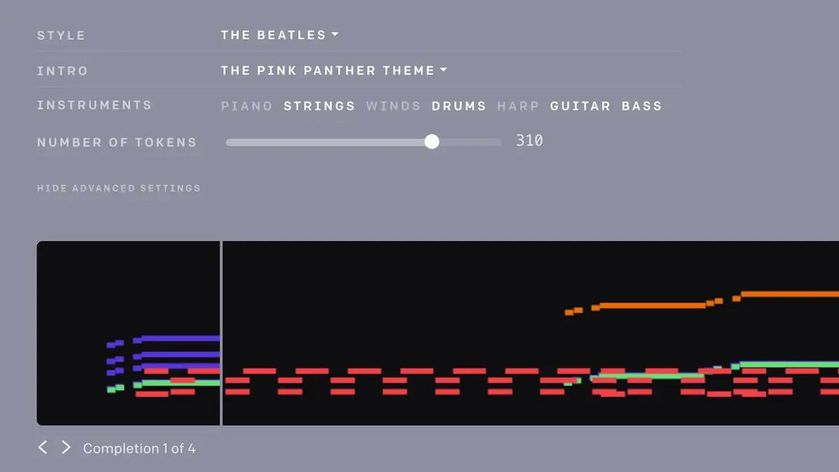 MuseNet : l'intelligence artificielle qui mixe les styles des Beatles et de la Panthère Rose