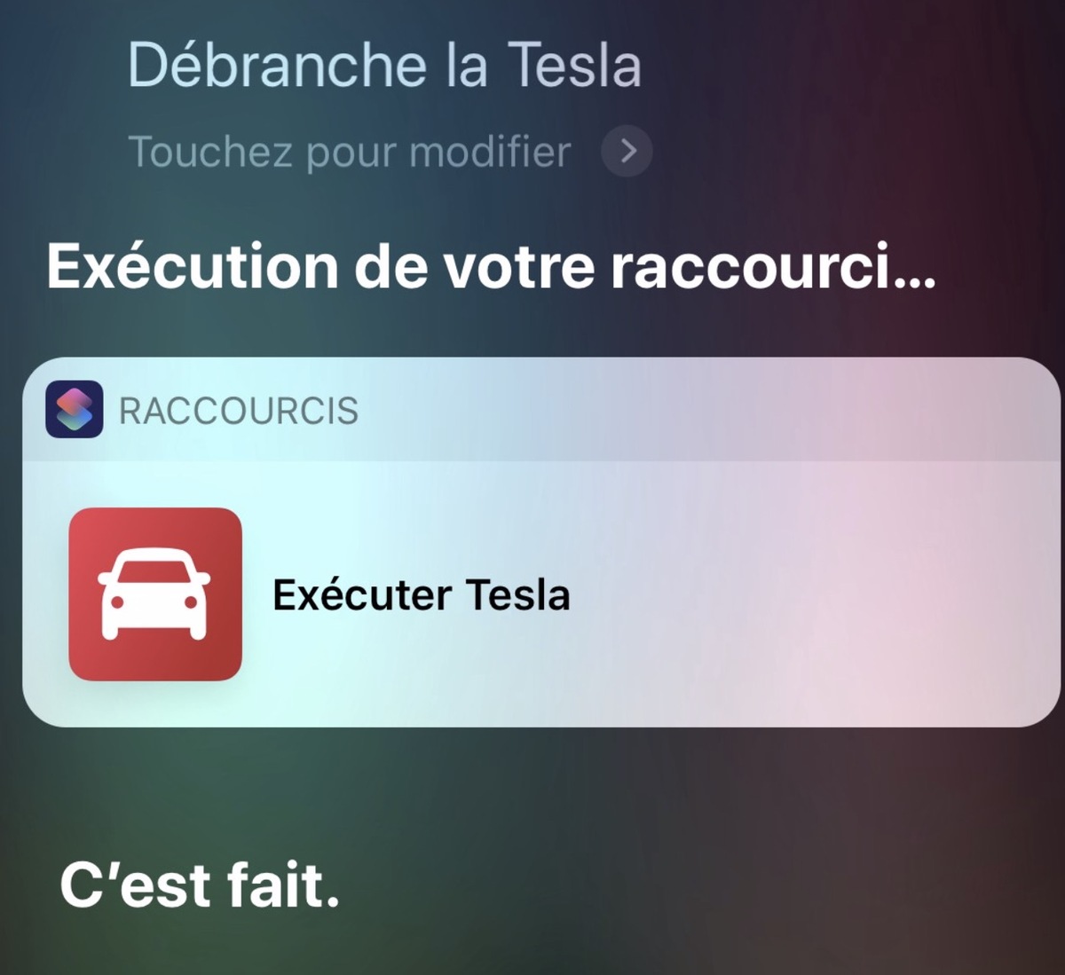 Tuto : utiliser les raccourcis d'iOS pour piloter sa Tesla (arrêter la charge etc.)