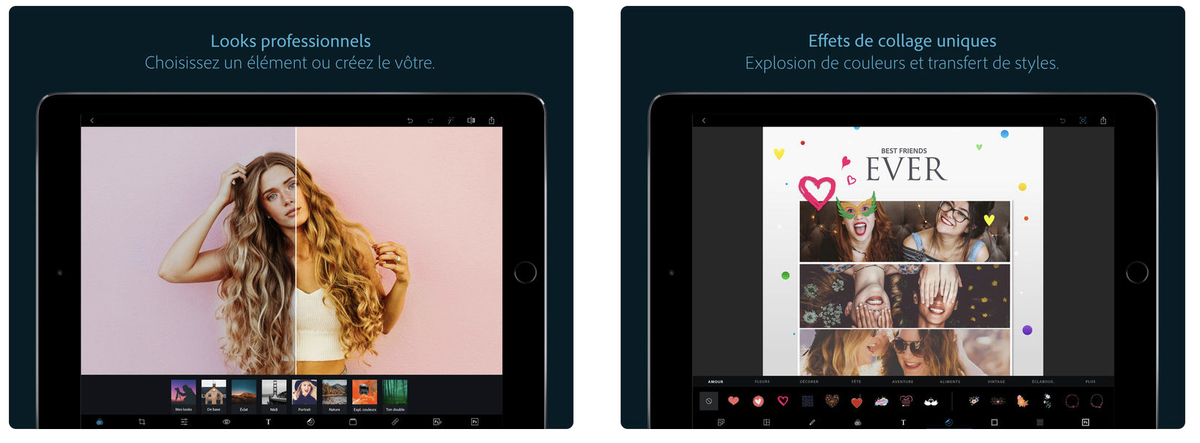 Adobe Photoshop Express se veut plus rapide pour passer d’un outil à l’autre