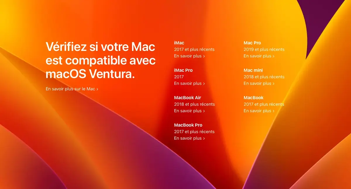 watchOS  9 boudera la Series 3 et Ventura quelques Mac (dont les Mac Pro 2013)