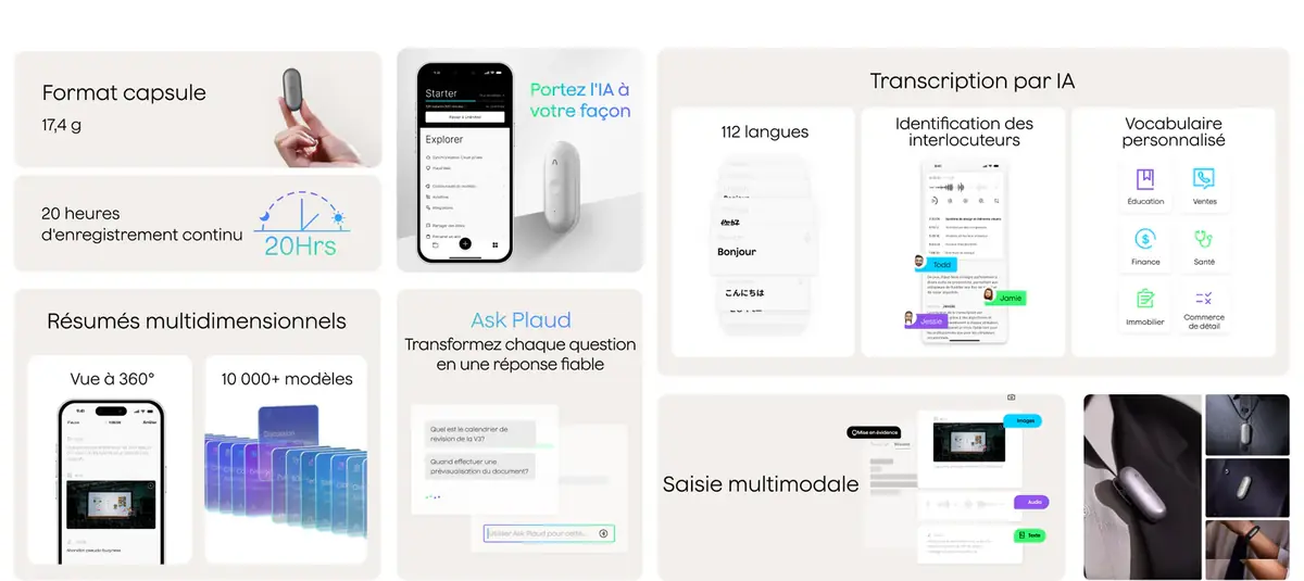 R&eacute;volutionner la prise de notes en r&eacute;union&nbsp;? Plaud lance son nouvel enregistreur et une app desktop