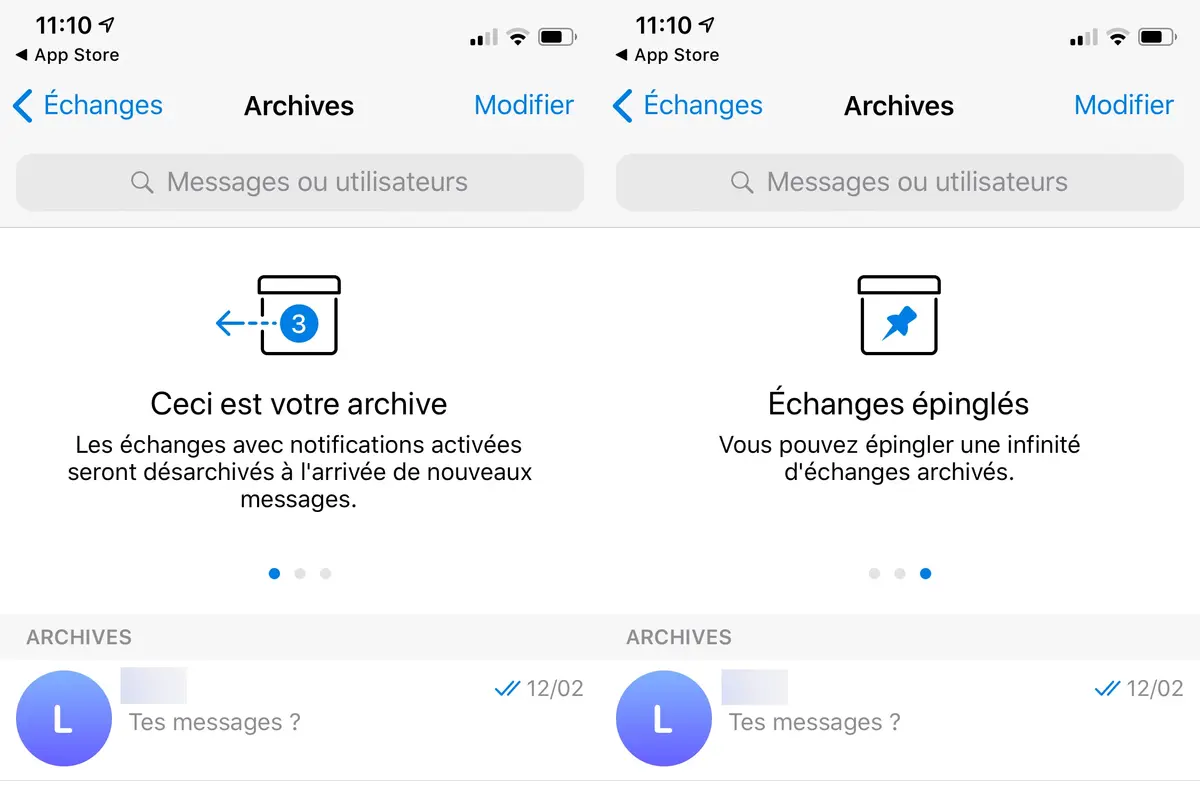 Telegram permet d’archiver et masquer ses discussions