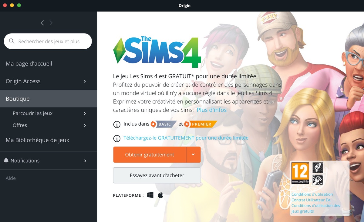 Electronic Arts offre les SIMS 4 sur Mac et PC jusqu'au 28 mai