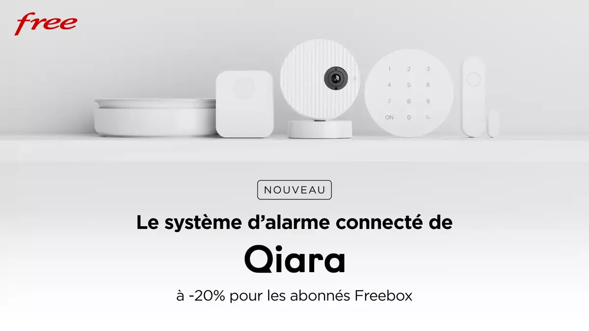 Free alarme et télésurveillance Qiara