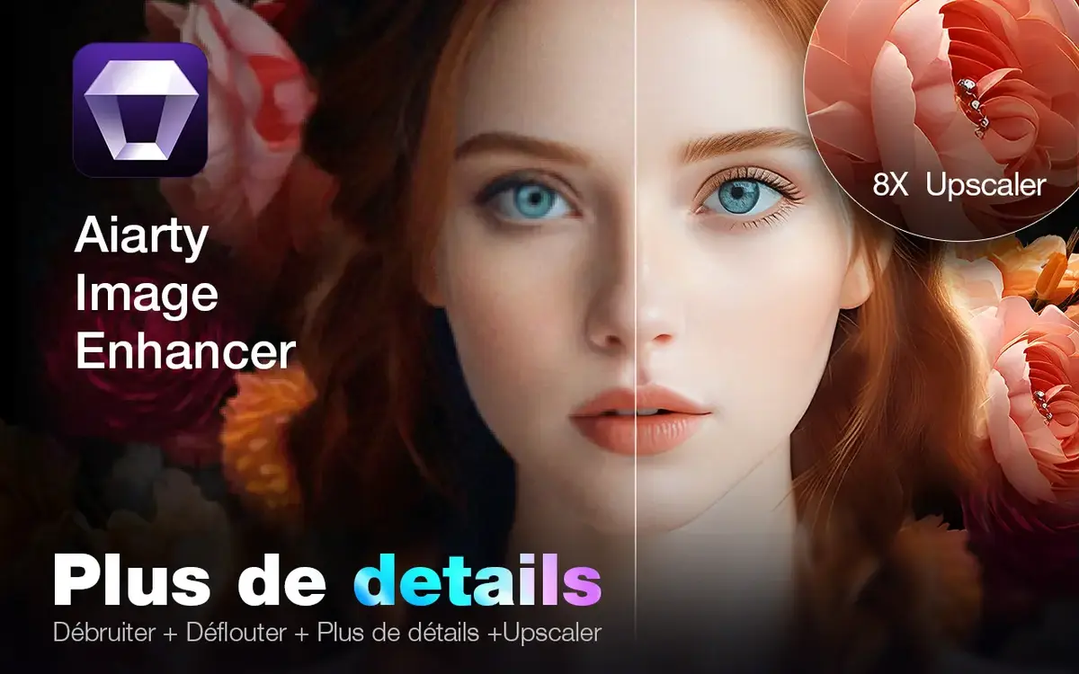 Une licence gratuite d'un an pour Aiarty Image Enhancer (78€) pour améliorer vos photos avec de l'IA