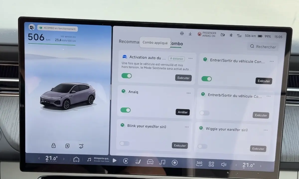 Test des &eacute;crans du XPeng G6 2026&nbsp;: sentinelle, XCombo... &agrave; la hauteur de Tesla&nbsp;!