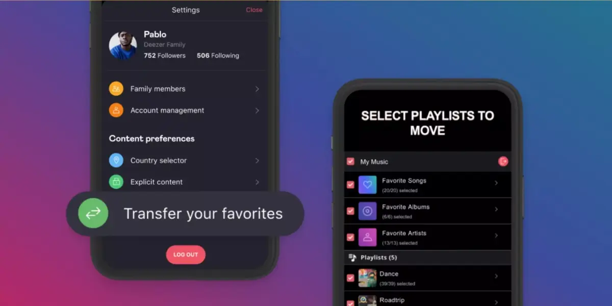 Deezer favorise le transfert de sa bibliothèque depuis Apple Music