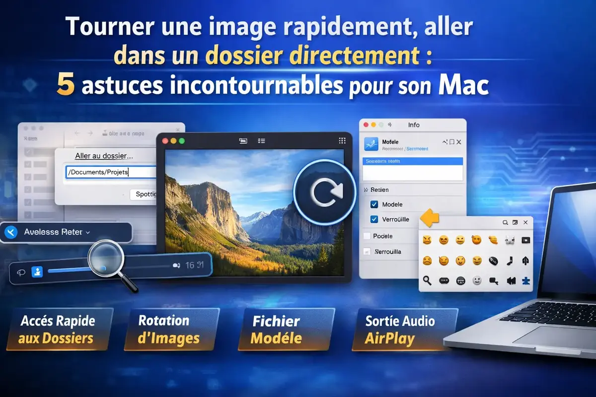 Tourner une image, aller vite dans un dossier&nbsp;: 5 astuces incontournables pour Mac