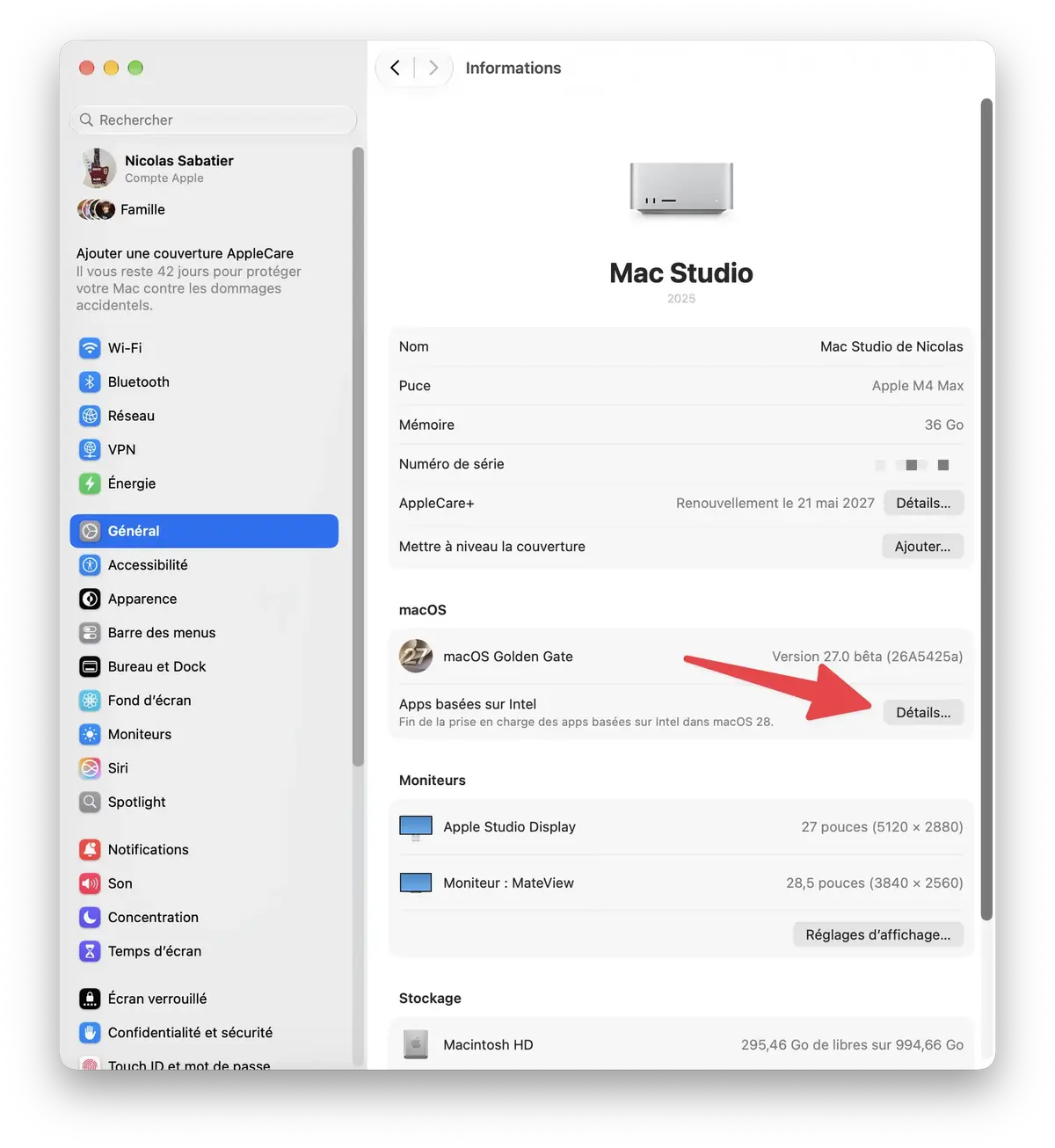 Voici les param&egrave;tres &agrave; changer tout de suite sur macOS 27 Golden Gate