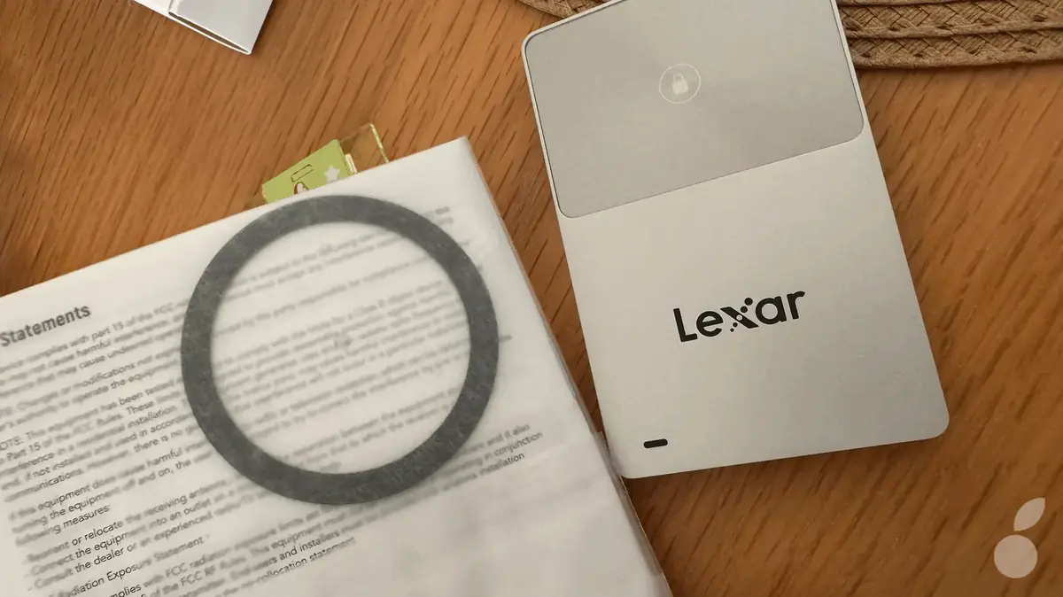 Test du Lexar TouchLock Portable SSD&nbsp;: un disque externe MagSafe NFC pour l&rsquo;iPhone
