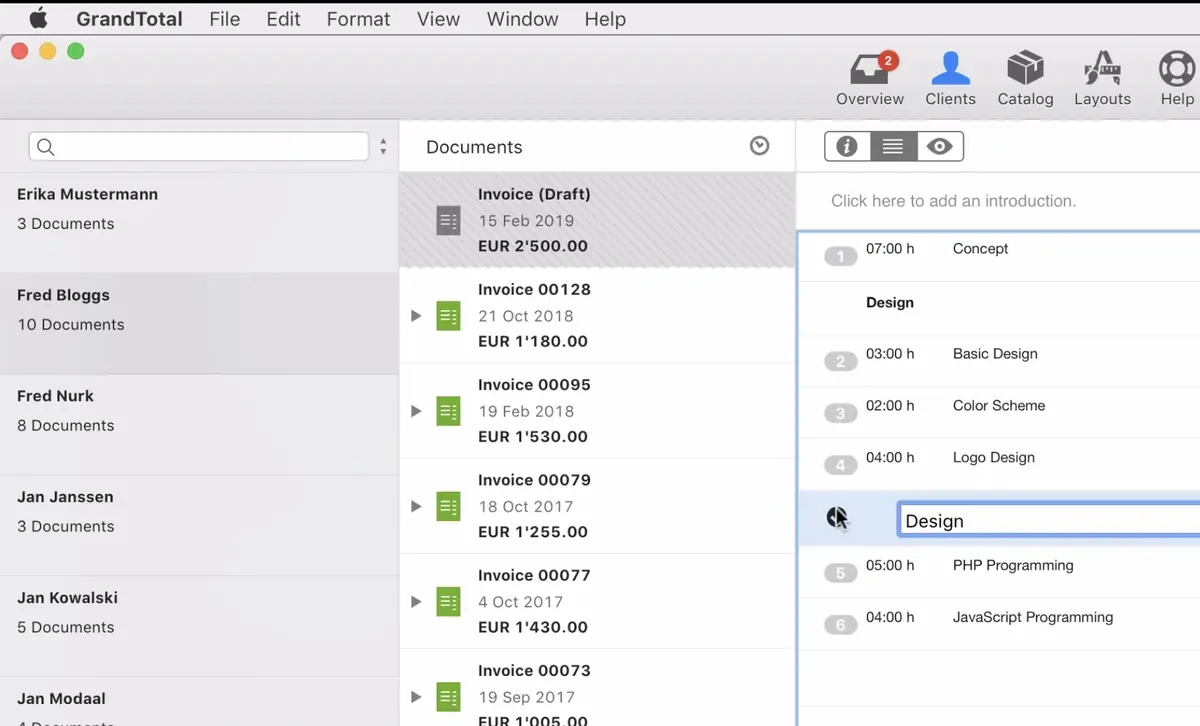 Facturation &eacute;lectronique&nbsp;: GrandTotal 9.5 apprend &agrave; recevoir les factures sur Mac