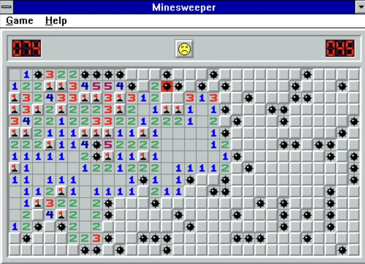 Minesweeper dans toute sa splendeur ! Cela vous rappelle un truc ?