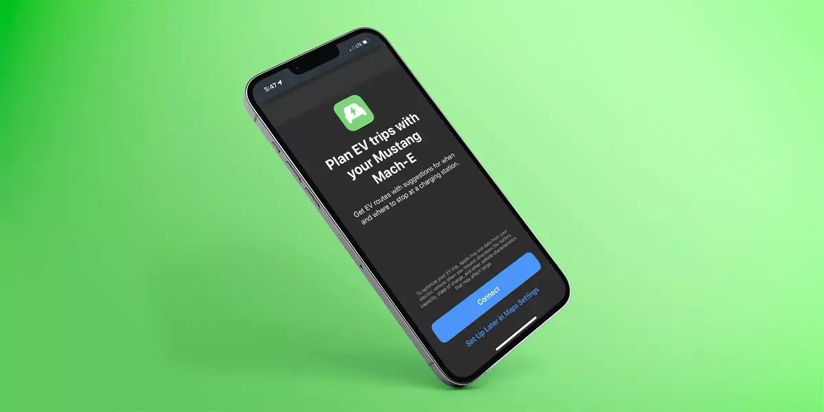 CarPlay (iOS 15.4) gère les itinéraires électriques avec la Mustang Mach-E