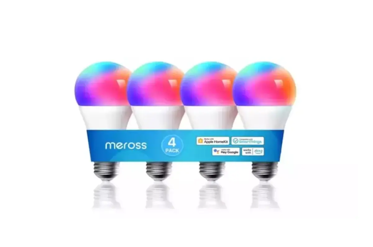 עד 35% הנחה על טווח Meross תואם HomeKit (חבילה של 4 נורות צבע ב