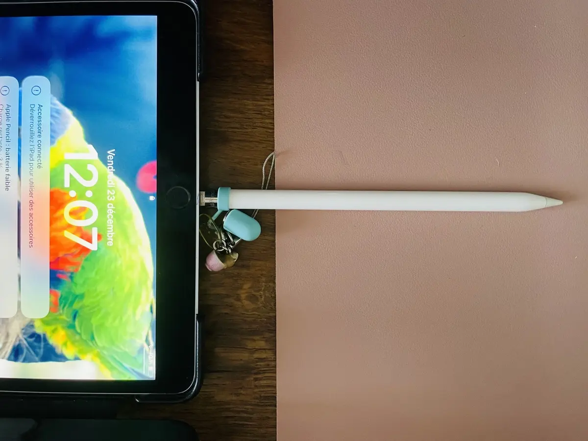 La charge peu pratique de l'Apple Pencil 1