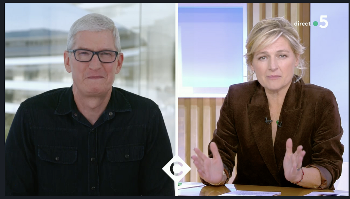 Tim Cook sur France 5 : 40 ans d'Apple en France, pénurie et Noël, neutralité carbone