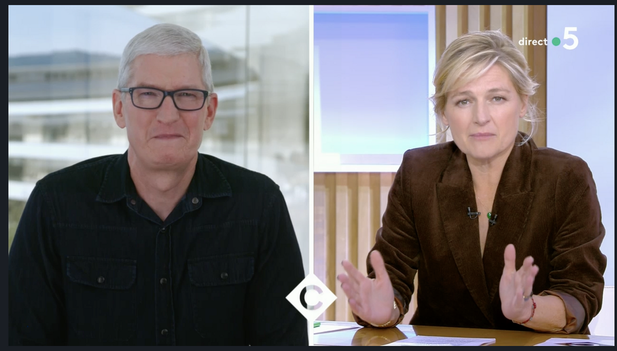 Tim Cook sur France 5 : 40 ans d'Apple en France, pénurie et Noël, neutralité carbone 